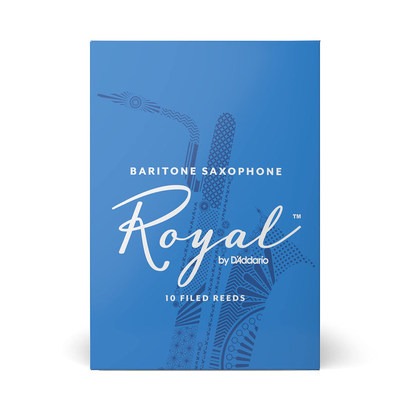 D'Addario Woodwinds - Royal Baritone Saxophone Reeds - Baritone Sax Reeds with Strong Spine - Great for Classical or Jazz - Strength 3.5
