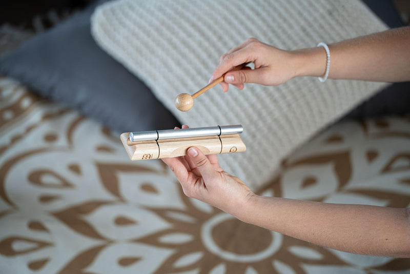 Energy Chime with Mallet For Meditation, Sound Healing, Yoga and Classrooms — Long Resonance Pure Tone