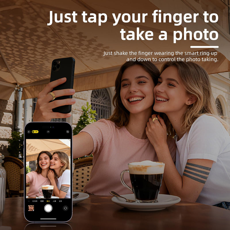 Smart Ring for Women & Men Silver, #10, Waterproof Health Tracker with Heart Rate, Sleep Monitoring, Long Lasting Battery, Fitness Smart Rings for iOS & Android, No Subscription Fee