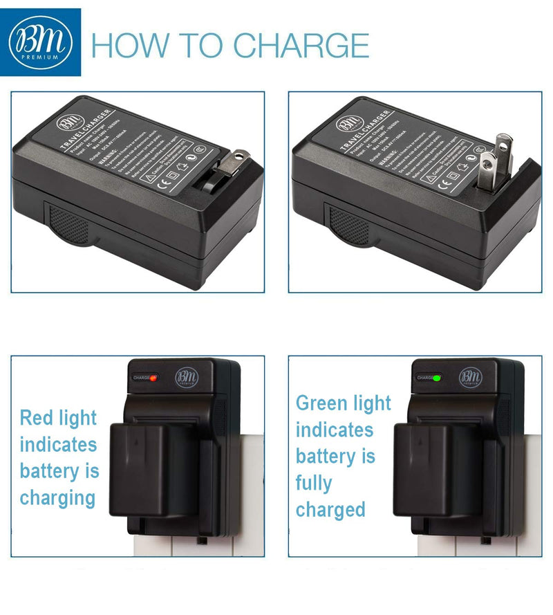 BM Premium 2 VW-VBT380 Batteries and Charger for Panasonic HC-V800K, HC-VX1K, HC-WXF1K, HCV510, HCV520, HC-V550, HCV710, HC-V720, HC-V750, HC-V770, HC-VX870, HC-VX981, HCW580, HC-W850, HC-WXF991