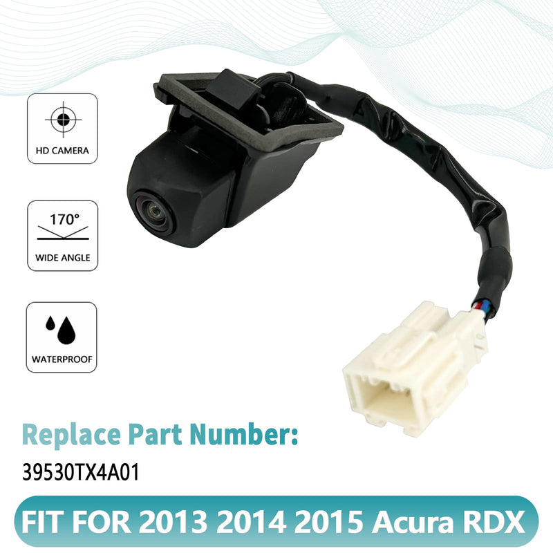 39530-TX4-A01 Rear View Backup Camera Compatible with Acura RDX 2013 2014 2015 Reverse Rear Park Assist Camera Replaces 39530TX4A01