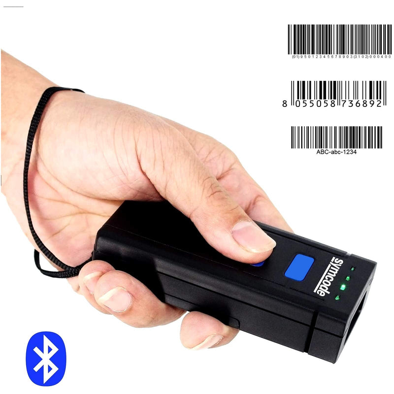 [AUSTRALIA] - Symcode Bluetooth Wireless Barcode Scanner,Compatible with Bluetooth Function & 2.4GHz Wireless, Portable Barcode Reader Work with Windows, Mac,Android, iOS Phones, Tablets or Computers Laser 1D Bluetooth Scanner 