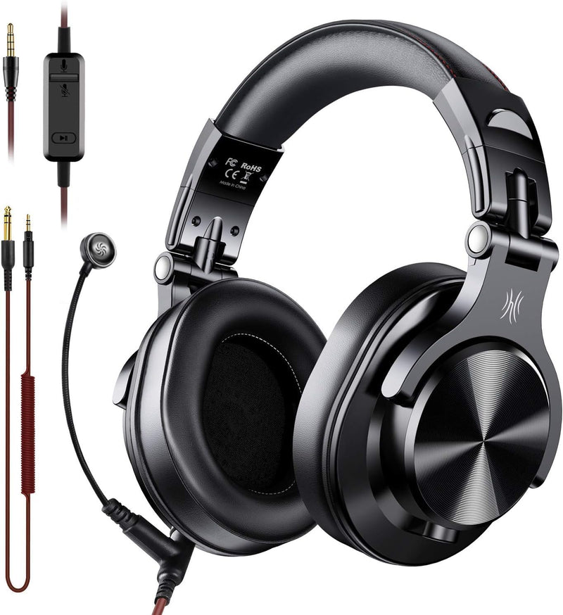 OneOdio A71 Wired Over Ear Headphones & 3.5 mm Cable with Boom Mic