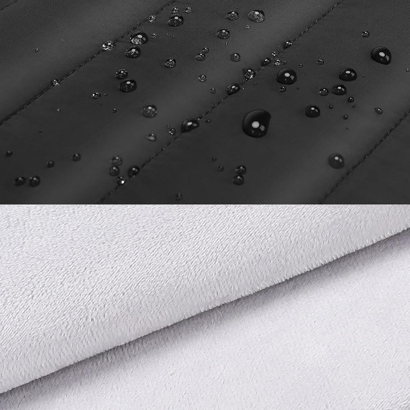 MOSISO Puffy Laptop Sleeve Compatible with MacBook Air/Pro, 13-13.3 inch Notebook, Compatible with MacBook Pro 14 inch M3 M2 M1 Chip 2024-2021, Polyester Horizontal Bag with Small Case, Black 13.3 inch