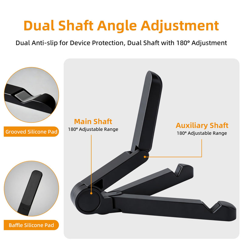 Portable Tablet Stand, iPad Office Accessory, Compatible with Switch, Surface Pro, iPad, Phones, and Computer Monitors.
