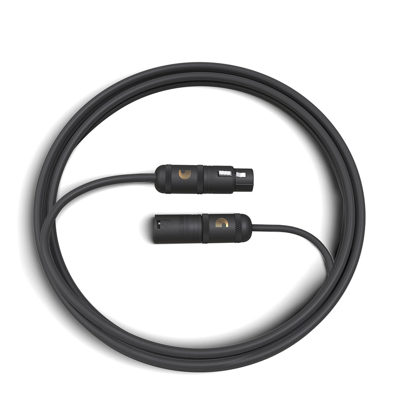 D'Addario Accessories Microphone Cable - XLR Cable - Copper Braid Shield - Optimal Signal Transfer - American Stage - 10 Feet/3.05 Meters - 1 Pack