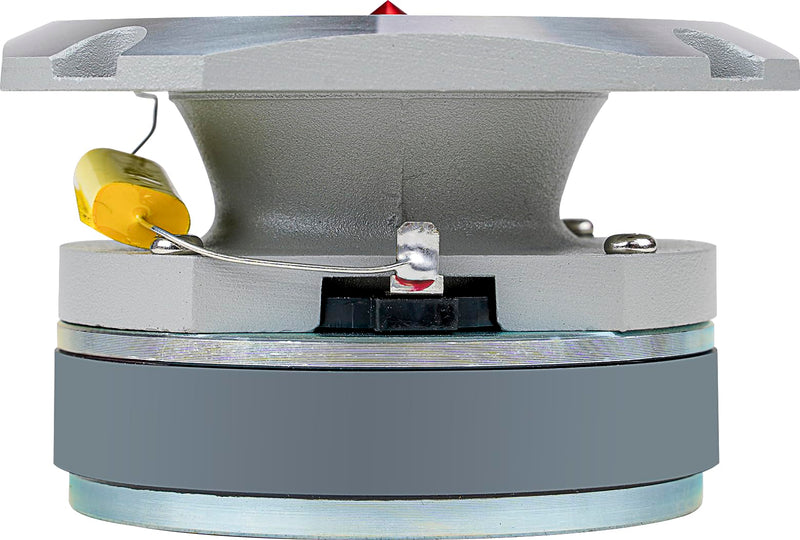 Audiopipe Heavy Duty Super Tweeter (ATR-4053-RED), 400 Watts, Die Cast Aluminum Frame, Candy Red, Diamond Chrome Cutting Fnish, 1.5” Kapton Voice Coil, 4-8 Ohms