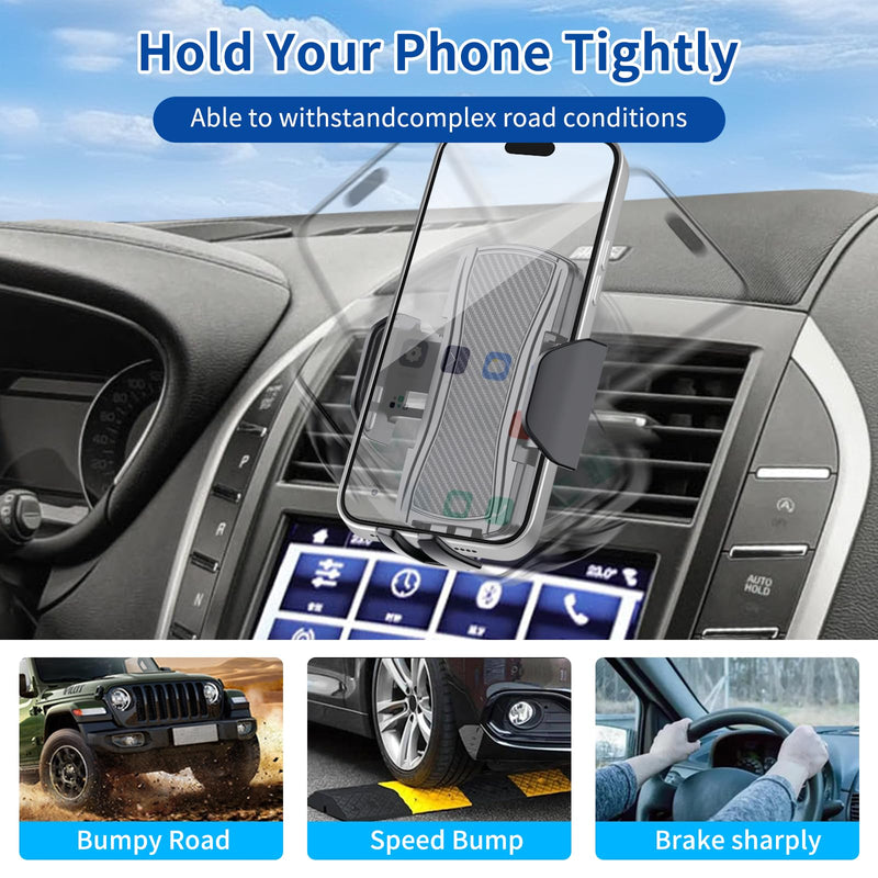 Car Phone Mount for Lincoln MKC 2015 2016 2017 2018 2019 Phone Holder Navigation，Fit for Cellphone Mobile Cradle Auto Accessories Bracket Anti-Shake，360 Degree Rotation，Compatible for All Cell Phones