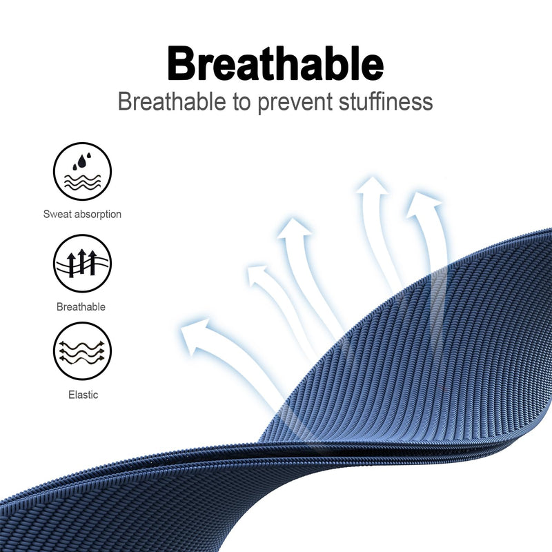 Bands for Whoop- Replacement Wristband for Whoop 4.0 Comfort, Durability, Breathable,Fitness & Activity Tracker Accessories A-Black+Grey+SeaBlue