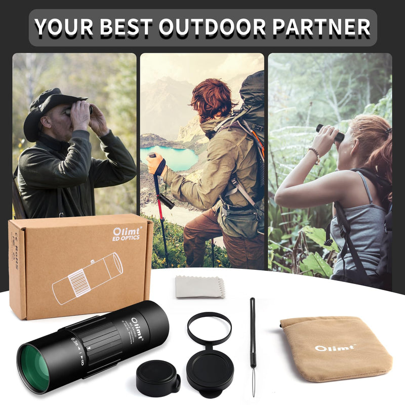 8x25 Monocular Telescope Mini Pocket Monocular Compact Monoculars for Adults 8X25 Black 1