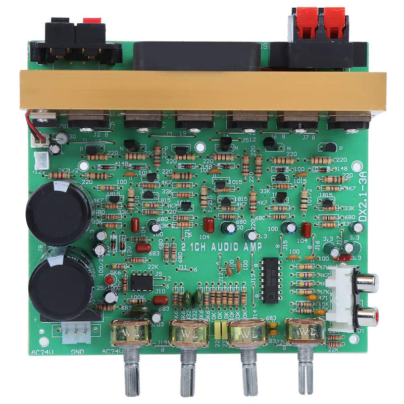 Walfront AC Dual 18-26V 2.1 Channel Subwoofer 300W Power Amplifier Board High Performance Bluetooth Audio Amplifier Board