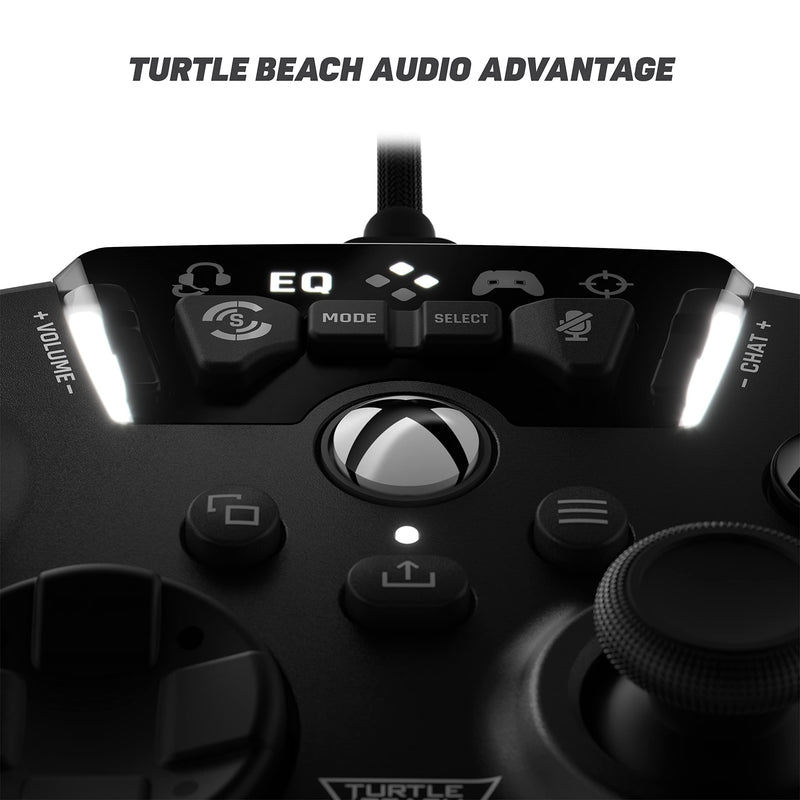 Turtle Beach Recon Controller Wired Gaming Controller for Xbox Series X & Xbox Series S, Xbox One & Windows 10 PCs Featuring Remappable Buttons, Audio Enhancements, and Superhuman Hearing - Black