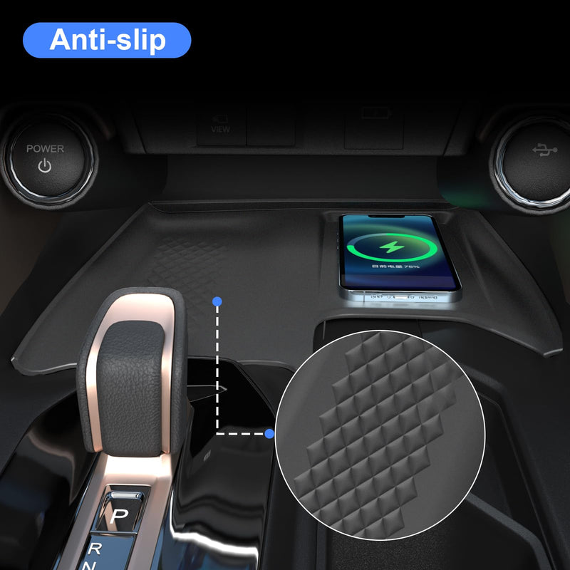 [AUSTRALIA] - Wireless Charging Anti-Slip Mat for Grand Highlander Accessories, Black Silicone Protective Pad for 2025 2024 Grand Highlander Accessories 