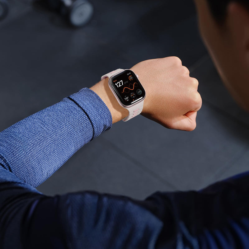 Bandletic Dual-Sided Reversible Magnetic Band Compatible with Apple Watch | Flip Either Way, One Band Gives Four Looks Instant, Stronger N56 Magnet Lies Flat Safe for Gym, Camping & Office, Men Women Starlight/Pink 49mm/46mm/45mm/44mm/42mm(series 3/2/1)