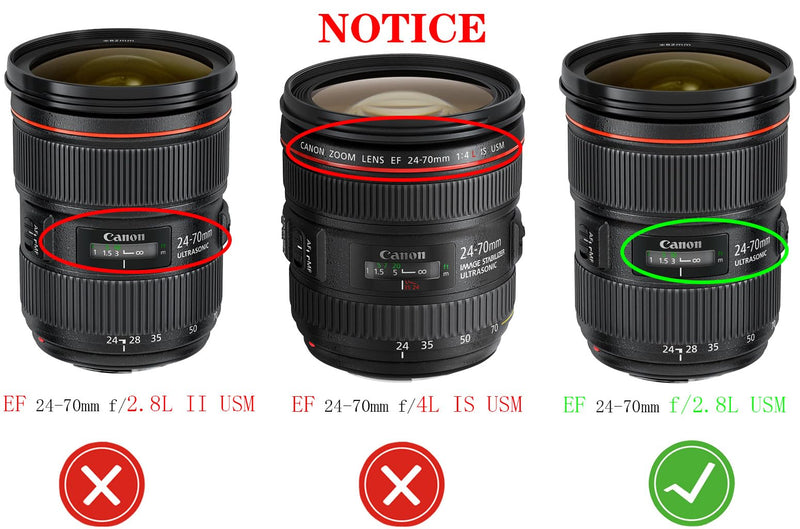 [AUSTRALIA] - EW-83F Lens Hood for Canon EF 24-70mm f/2.8L USM(Not Fit EF 24-70mm f/2.8L II USM),HUIPUXIANG 77mm Lens Hood 