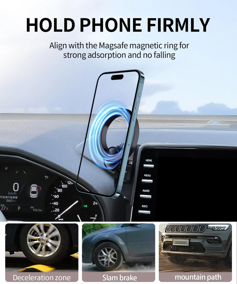 Car Phone Holder for Toyota Avalon 2019-2022, 9" Screen Magsafe Accessories | Magnetic Cell Phone Mount Clip Compatible with iPhone, 3D fit Stable Dashboard GPS Navigation Bracket Cradle Stand