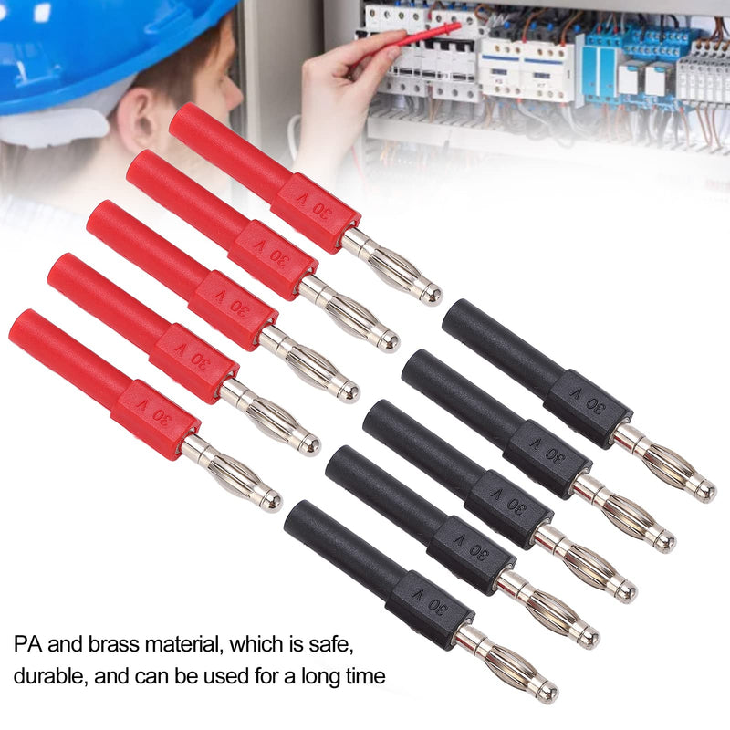 5Set J.20012 Banana Plug Plug, 4mm Male to 2mm Female Multimeter Banana Plug Adapter for Multimeter Test Leads, Probes