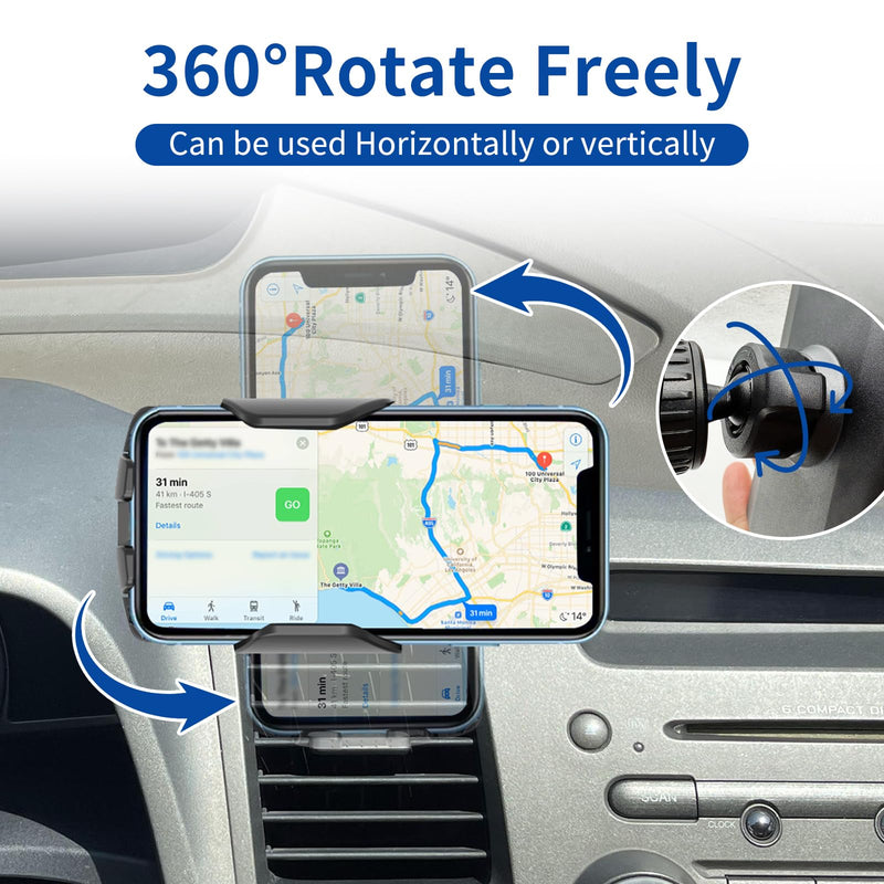 Car Phone Mount Fit for Honda Civic 2006-2011 Phone Holder Navigation, for Civic Cellphone Mobile Cradle Auto Accessories Bracket Anti-Shake,360 Degree Rotation,Compatible for All Cell Phones for Civic 2006-2011