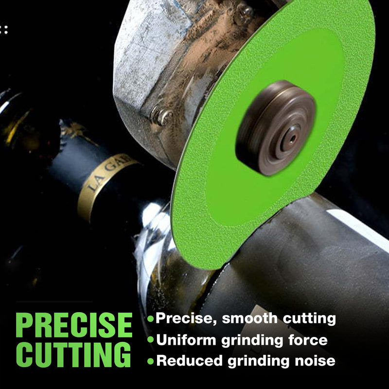 VARKAGE Rock Plate Grinding Disc Rock Plate Flat Grinding Disc for Tile Ceramics, Porous, Widened Cutting Blade for Stone Ceramics, Glass Cutting Disc, Indestructible Disc for Grinders (5 Pieces)