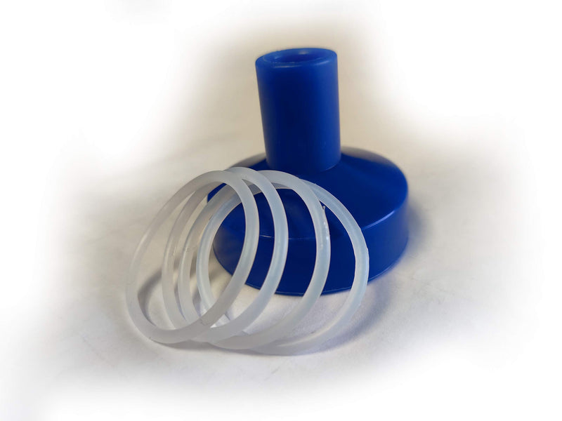 [AUSTRALIA] - Bierstick Mouthpiece Cap & O-Ring Gasket Set Plastic - Accessories Kit (4 Rings & 1 Mouthpiece) 