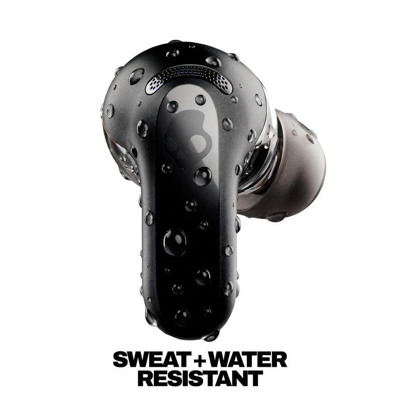 Skullcandy Rail ANC Active Noise Cancelling Wireless Earbuds - True Black | In-Ear, Bluetooth Headphones, Noise Cancellation, 38 Hours Battery, Microphone for iPhone Android, Customizable Sound
