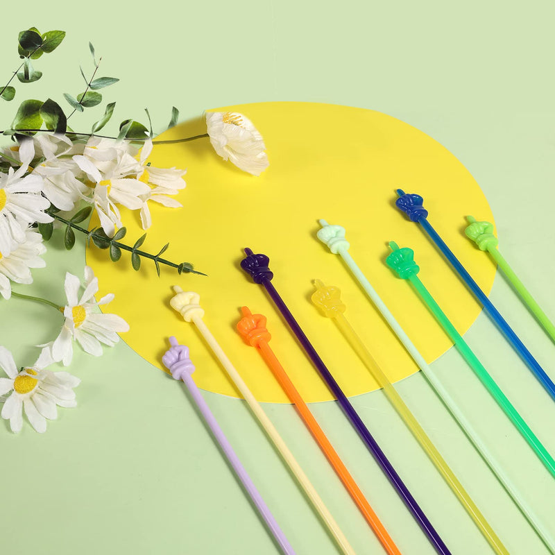 20pcs Mini Hand Pointers, Plastic Mini Teacher Pointers Finger Pointer Sticks Small Classroom Pointer Finger Stick for Kids Primary Kindergarten Teaching Reading (Macaron Color, Transparent) Macaron Color, Transparent