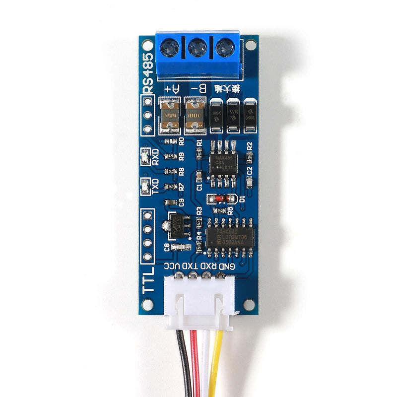 ALMOCN 5 Pack TTL to RS485 Adapter Module 3.3V 5V 485 to TTL Signal Single Chip Serial Port Level Converter Borad with RXD, TXD Indicator 5PCS