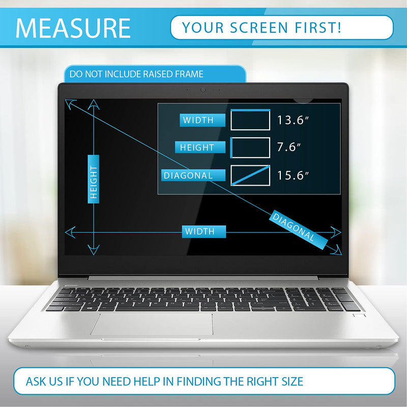 Privacy Screen Filter for 15.6 Inches Laptop, Anti-Glare and Anti Blue Light Screen Protector
