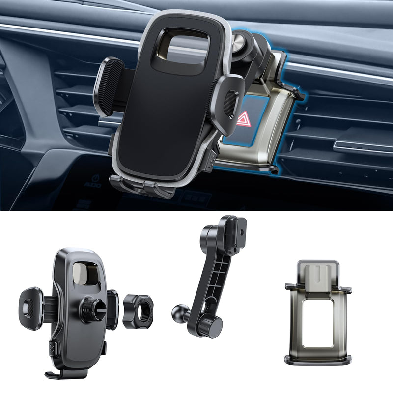 ELOHEI Custom Fit Phone Mount for Honda Civic with Custom Base | Specifically Design Car Phone Holder for Honda Civic 2016 2017 2018 2019 2020 2021 10th Gen Accessories HE05+Extension Rod