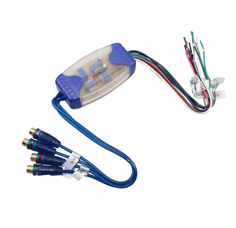 [AUSTRALIA] - 4 Channel Line Out Converter Hi to Low Level RCA Output PS4800 Car Audio Parts 