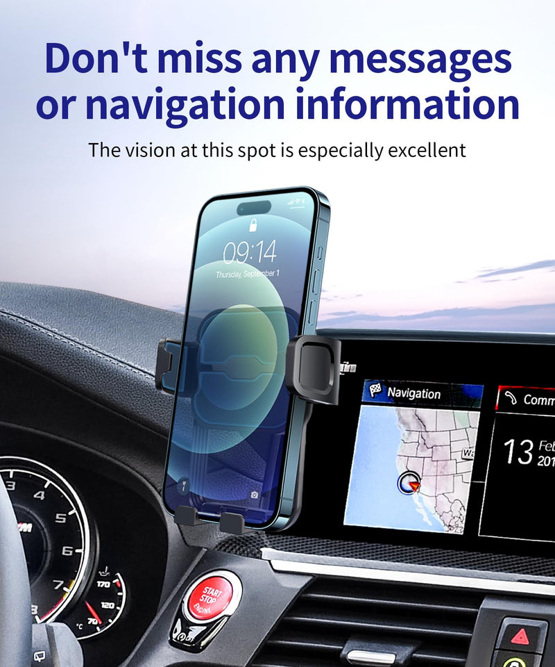 Auto Clamp Car Phone Holder for BMW X3/X4 2019-2021, 10.25/10.3" Screen | Universal Mechanical Clip Cell Phone Mount Accessories Fit iPhone Android,Automobile Cradle GPS Dashboard Navigation Bracket 10.25/10.3-inch for 2018-2021 X3/ 2019-2023 X4