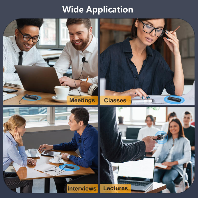 [AUSTRALIA] - 160GB Digital Voice Recorder with Playback, 1100mAh Audio Recording Device for Lecture Interviews, 1536Kbps Voice Activated Recorder with Noise Reduction, Password, External Microphone 160GB 