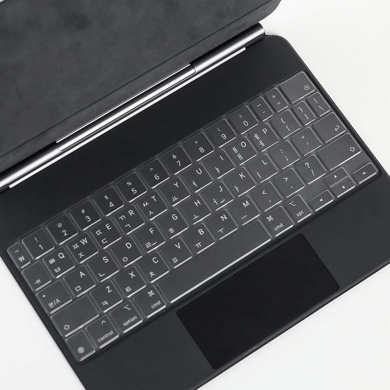 CaseBuy Ultra Thin Keyboard Cover for Apple iPad Air 4th Gen & iPad Pro 11-inch with Magic Keyboard(3rd 2nd Generation), iPad Air 4th TPU Protective Skin iPad Pro 11(3rd 2nd Gen)