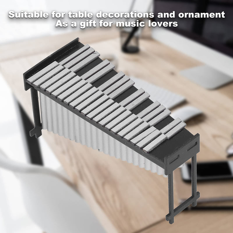 Mini Marimba, Resin Shiny Texture Miniature Doll House Musical Toys for Music Lovers