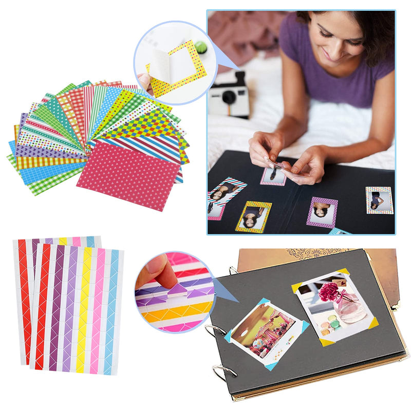 GEMHOPE Latest Colorful Bundle Kit for Accessories Kit, Compatible With Fujifilm Mini 9 8 11 12 70 90 Accessories Include Photo Albums Film Stickers Desk Stands Hanging Frame Clips Straps
