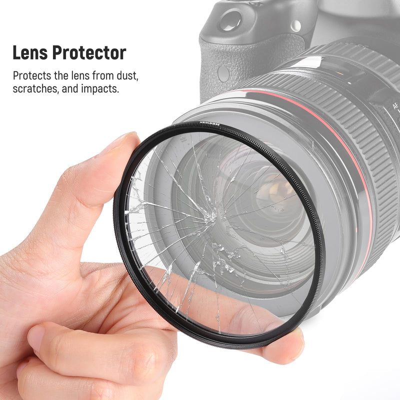 [AUSTRALIA] - NEEWER 72mm MC UV Protection Filter with Lens Cap, Multi Resistant Nano Coatings/HD Optical Glass/Water Repellent/Scratch Resistant/Aluminum Alloy Ultra Slim Frame/Ultraviolet Filter UV w/Lens Cap 