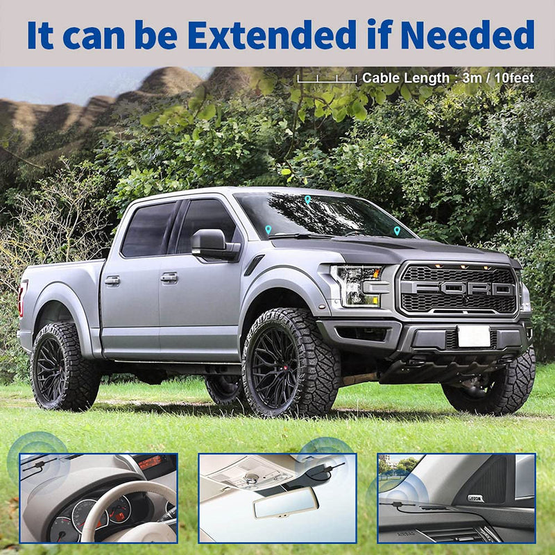 [AUSTRALIA] - Bingfu VHF UHF Car Truck Police Scanner Adhesive Mount Antenna Vehicle Ham Radio Amateur Radio Mobile Scanner BNC Male Dipole Antenna Compatible with Uniden Bearcat Whistler Radio Shack Radio Scanner 
