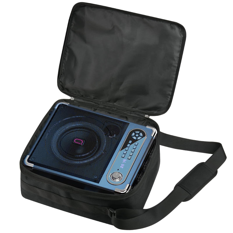 TXEsign Travel Carrying Protective Bag for JYX Karaoke Machine with Two Wireless Microphones, Karaoke Machine Carrier Holder Dust Case w Shoulder Strap Accessory Pocket for PA System