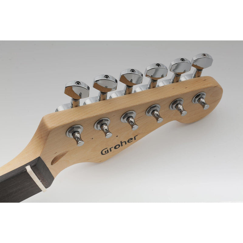 [AUSTRALIA] - Musiclily Pro R15J 6 in Line Guitar Sealed Tuners Tuning Keys Pegs Machine Heads Set for Fender Strat Tele Style Guitar, Chrome 6R Chrome 