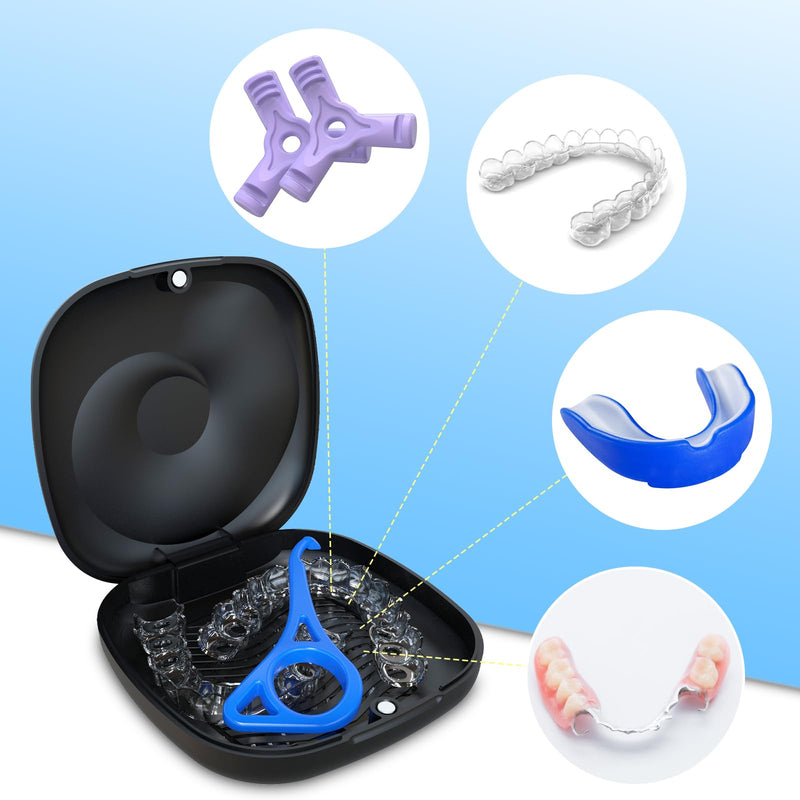 BVN Retainer Case Retainer Holder Cute Slim Aligner Case Slim Braces Case Teeth Aligner Case Customized Magnetic Closure Orthodontic Retainer Cases