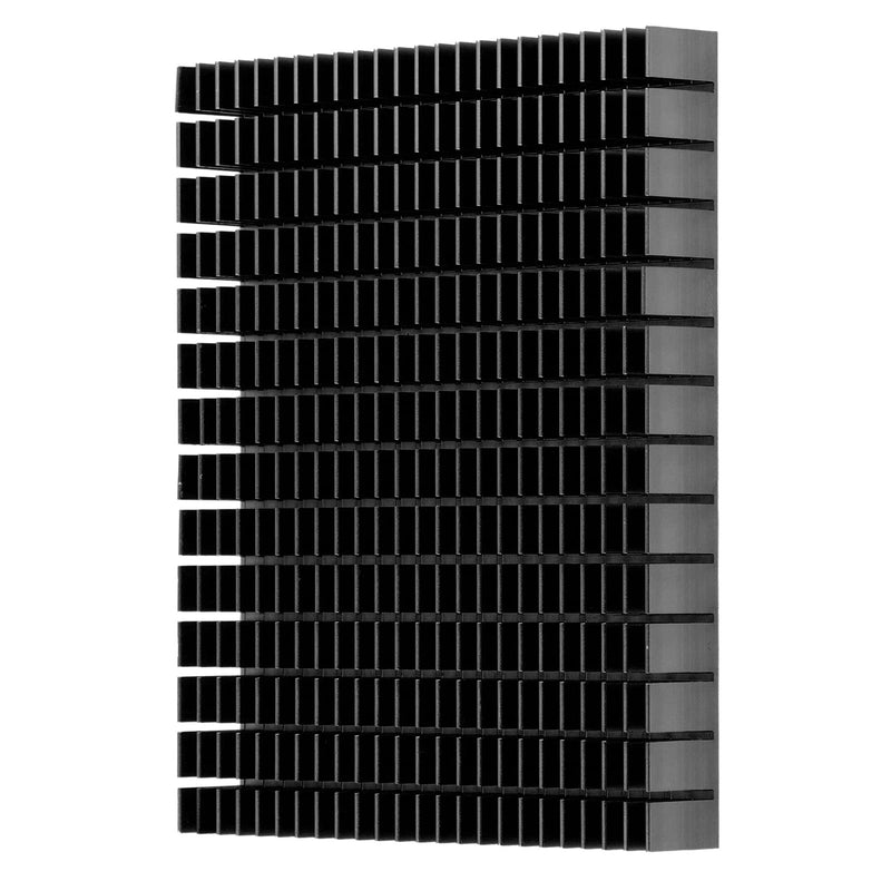 Eujgoov Aluminium Heat Sink, 150 x 120 x 20 mm, Heatsink Cooling for CPU Power Amplifier PCB Board (Black)