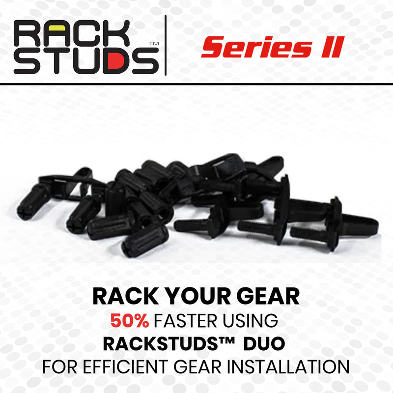 DUO20 1RU Series II Rack Mount Solution - Effortless Alternative to Traditional Rack Screws and Cage Nuts & Server Rack Screws Ideal for Server Hardware Setup - 20-Pack, Universal Version