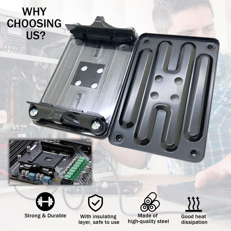 Ryaupy AM4 Backplate CPU Cooler - Heatsink Holder with Screws - Computer Heatsink Back Plate Compatible with AMD B350 X370 A320 X470