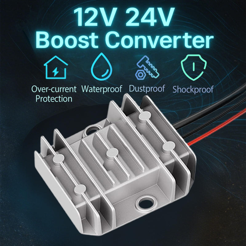 Step Up Power Cable for Starlink Mini, 12V 24V to 30V 3.5A Converter with 3.28FT Cable, 100W IP68 Waterproof DC Boost Adapter for Starlink Mini, Motorhome, Outdoor, and Travel Use