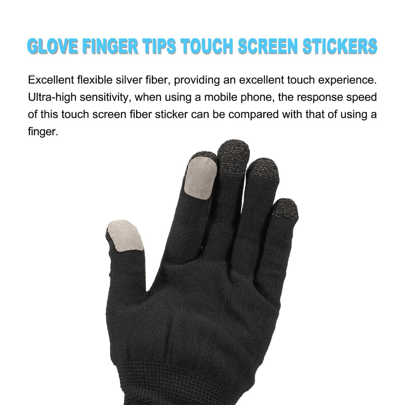 [AUSTRALIA] - MECCANIXITY Gloves Touch Screen Sticker Ultra High Sensitivity Flexible Carbon Fiber Ultra Thin Stickers for Gloves, Pack of 24 