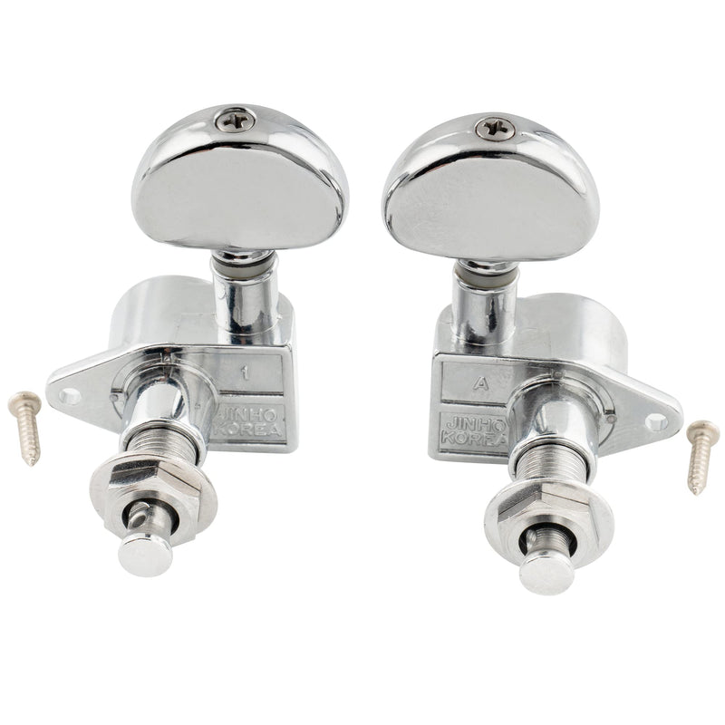 Wilkinson WJ303 3L3R Guitar Tuners Machine Heads 1:19 Ratio Tuning Pegs Keys for Epiphone USA Les Paul SG Electric or Acoustic Guitar, Chrome