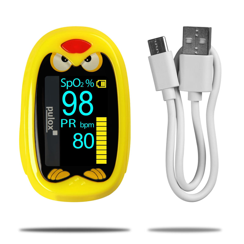 Pulox PO-210B Children's Pulse Oximeter - Battery Operated Finger Pulse Oximeter for Children and Toddlers