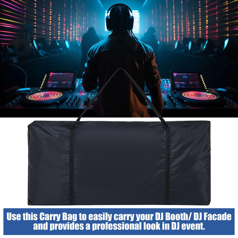 [AUSTRALIA] - DJ Booth Carrying Bag DJ Facade Panel Carry Bag Black DJ Bag Facade Bag Reinforced Replacement, 46.5 x 22 x 4.7'' 