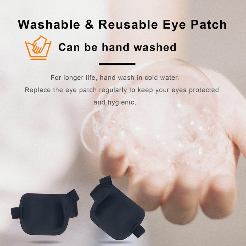 Eye Patch, 2PCS Medical Eye Patches for Adults Kids, 3D Amblyopia Lazy Eye Patches for Left and Right Eye (left + right) left + right