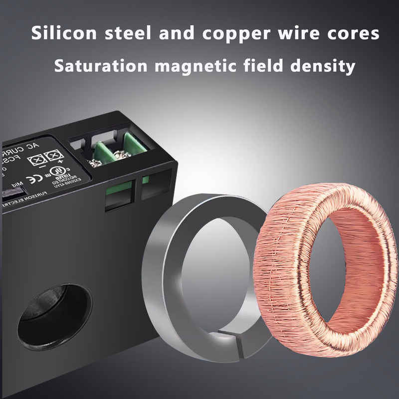Current Transmitter, FCS2151-SD-420E Current Transducer Transmitter Transformer Sensor AC Current Converter 0-200A